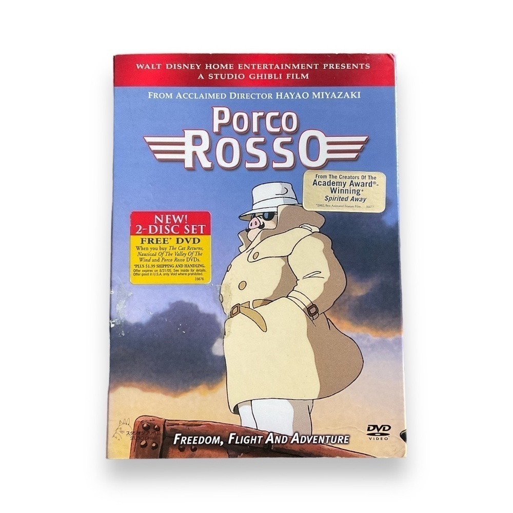 Studio Ghibli DVD Porco Rosso Movie 2005 Hayao Miyazaki Anime‎ Disney 2 Disc Set